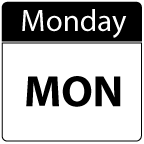 Monday calendar date